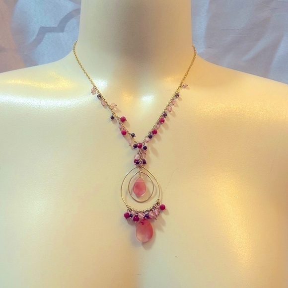 Women’s pretty boho beads and stone necklace in excellent condition. - Picture 6 of 6